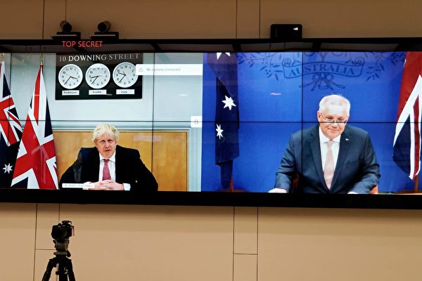英澳首脑视频会晤承诺维护印太自由与安全