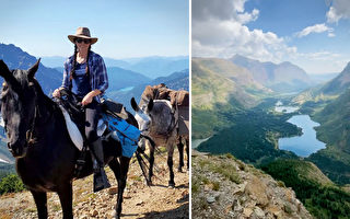 组图：22岁女孩子独自从墨西哥骑马到加拿大