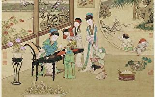 清 金廷标《曹大家授书图》。（公有领域）