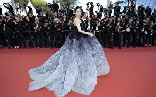 戛纳影展秀16套造型 范冰冰被冠“中国巨星”
