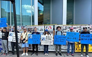 民主人士法拉盛集会 声援中国维权律师卢思位