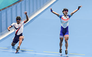 亚运台湾滑轮溜冰黄玉霖摘金 谢谢自己没放弃