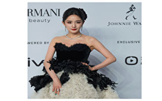 杨幂着15公斤礼服 累到在电梯里两度面壁