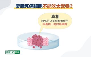 癌细胞难饿死 医: 抗癌需营养 进补1细节很重要