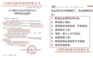 中共顶级央企已全面降薪？网传内部文件