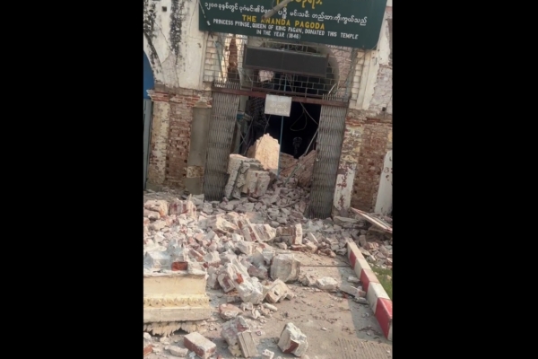 缅甸曼德勒百多栋房倒塌 3处有中国人被埋