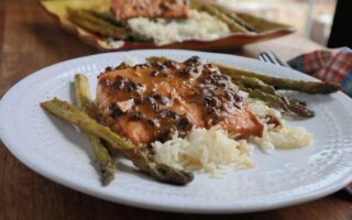 用椰枣和味噌烤三文鱼 美味又健康的晚餐料理