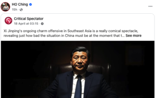 李显龙夫人转文:习执政12年表现像黑帮老大