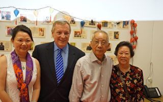 中华会馆主席谈难民艰辛 参议员德宾支持移民