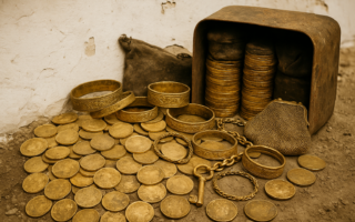 金币珠宝藏石墙 捷克森林惊现百年历史文物