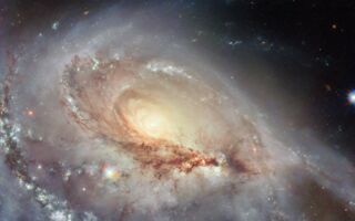 NASA公布一特殊星系 一条旋臂似伸向地球