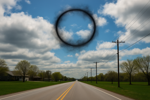 天空惊现神秘黑色烟圈 “从未见过的现象”