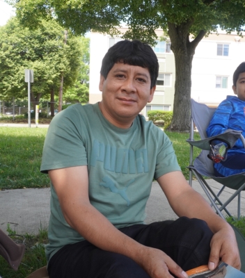 来自秘鲁、现居华府的Luis Quispe（张予/大纪元）