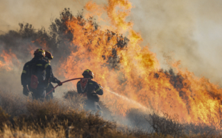 希腊克里特岛大火延烧 雅典新火威胁民宅