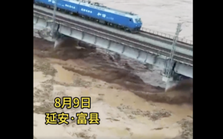 陕西省北洛河遭遇1994年以来最大洪水