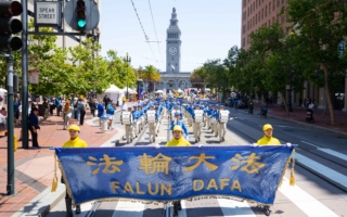 720旧金山反迫害大游行 大陆人赞法轮功好