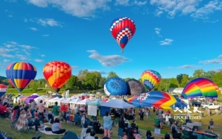 飞越历史与自然 哈德逊河谷热气球节采风