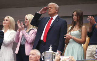 陪川普出席美网公开赛 14岁外孙女受瞩目