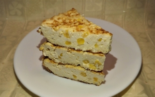 高蛋白营养美食“豆腐玉米厚煎蛋”