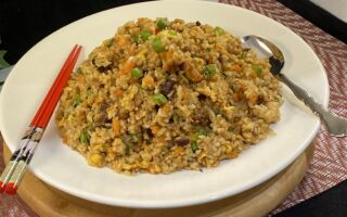 【梁厨美食】蒲烧鲷鱼蔬菜“炒饭”～创意家常菜！