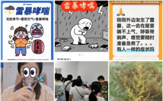 大陆6省出现“雷暴哮喘” 医院爆满
