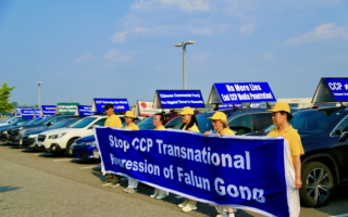 “打倒中共恶魔”车队加拿大首都游行