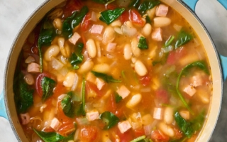 怀旧的简单火腿豆汤 记忆中的美味随时享用