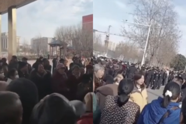 河南初中生离奇死亡 大批民众围堵校门讨说法