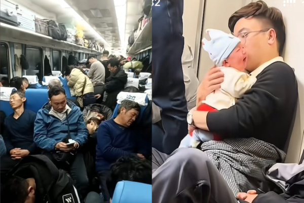 一夜回到30年前 今年春运绿皮火车人满为患