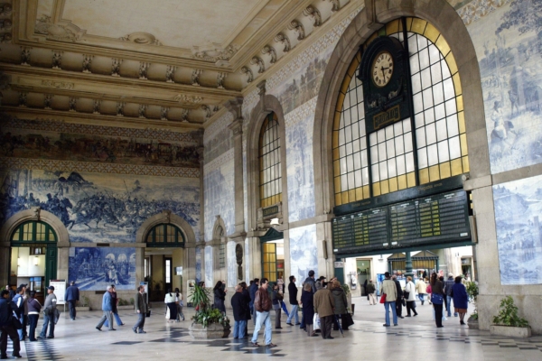 组图：葡萄牙百年历史火车站 跻身世界最美