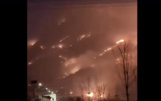 中国新年期间 五台山等多地起火