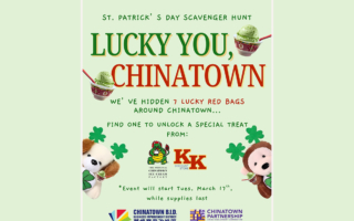 曼哈顿华埠推圣派翠克节“幸运寻宝”活动