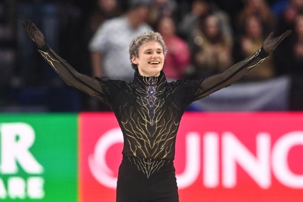 组图：花滑世锦赛 美名将马里宁成就三连冠