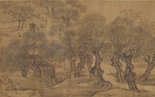 民俗画神品清明上河图  无一坟一墓怎展现拜扫民俗？