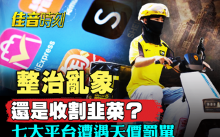 【佳音时刻】七大平台成韭菜?中共重罚数十亿