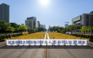 纪念4.25上访 台各界声援法轮功反中共迫害