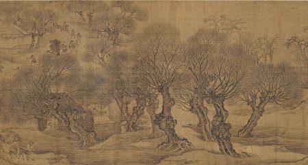 民俗画神品清明上河图  无一坟一墓怎展现拜扫民俗？