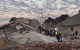 南非一在建公寓楼倒塌 已6死 数十人下落不明