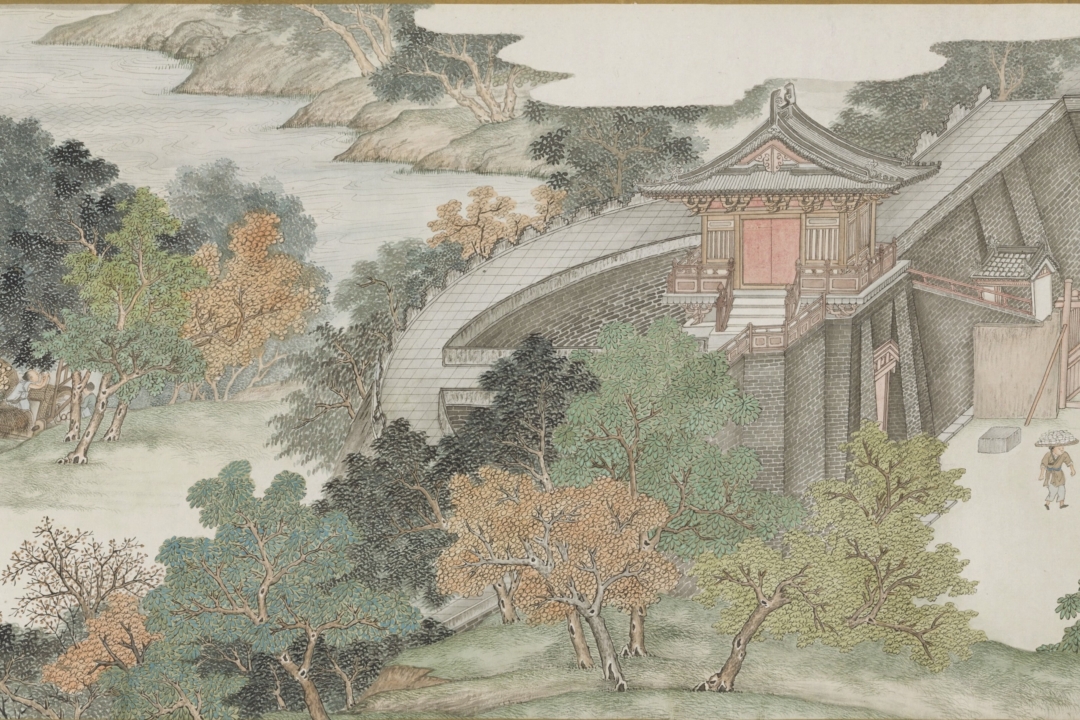 军队日夜赶路,数日后,郢都巍峨的城墙已近在眼前。图为清 谢穗绘《仿宋院本金陵图》局部。(公有领域)
