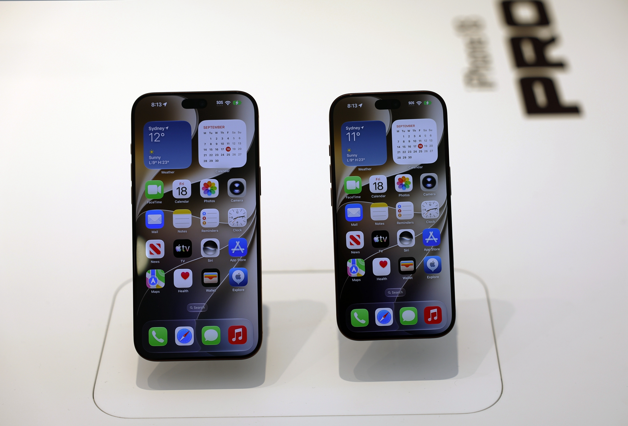 2026年9月18日,苹果新机iPhone 18 Pro与iPhone 18 Pro Max在位于悉尼中央商务区乔治街(George Street)的苹果专卖店正式开卖。(Izhar Khan/Getty Images)